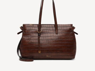 TAMARIS ΓΥΝΑΙΚΕΙΑ ΤΣΑΝΤΑ ΩΜΟΥ/SHOPPER ΚΡΟΚΟ ΚΑΦΕ-34856