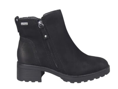 JANA ΓΥΝΑΙΚΕΙΑ ΜΠΟΤΑΚΙΑ SUEDE ΔΕΡΜΑΤΙΝΑ ΜΑΥΡΟ-25711