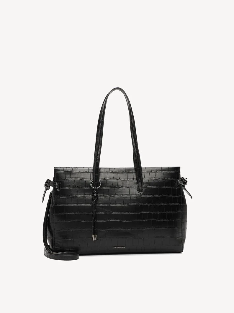TAMARIS ΓΥΝΑΙΚΕΙΑ ΤΣΑΝΤΑ ΩΜΟΥ/SHOPPER ΚΡΟΚΟ ΜΑΥΡΟ-34856 - Image 7