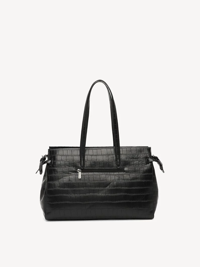 TAMARIS ΓΥΝΑΙΚΕΙΑ ΤΣΑΝΤΑ ΩΜΟΥ/SHOPPER ΚΡΟΚΟ ΜΑΥΡΟ-34856 - Image 5