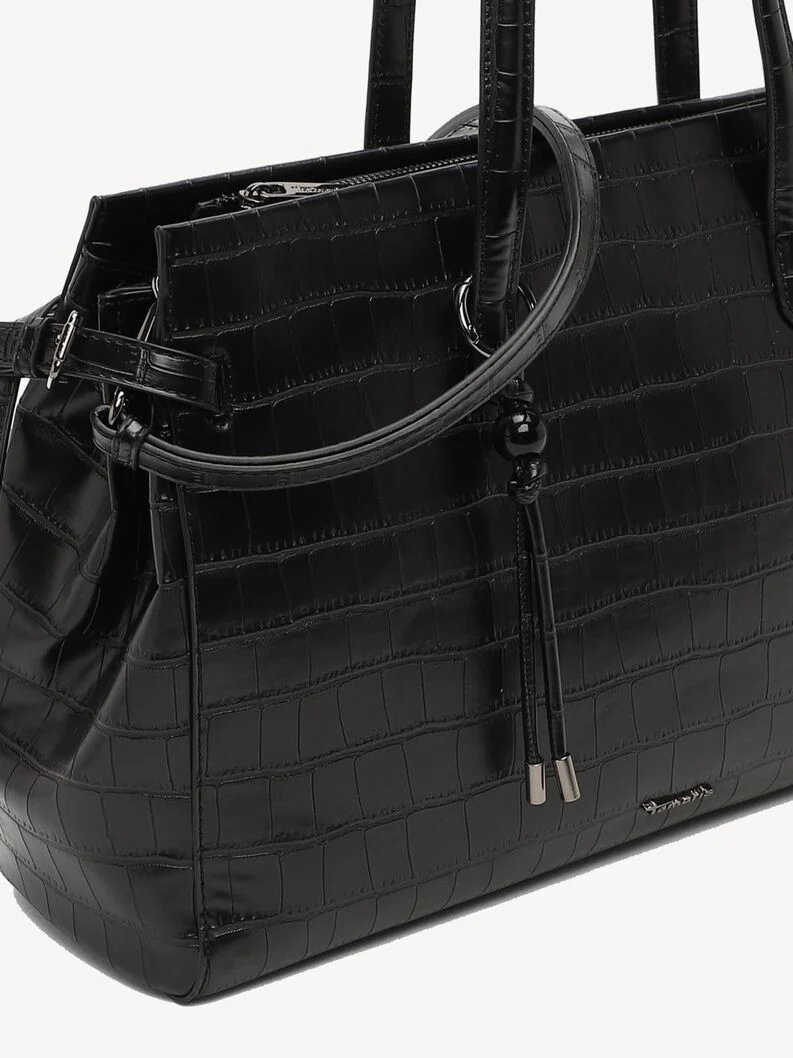 TAMARIS ΓΥΝΑΙΚΕΙΑ ΤΣΑΝΤΑ ΩΜΟΥ/SHOPPER ΚΡΟΚΟ ΜΑΥΡΟ-34856 - Image 3