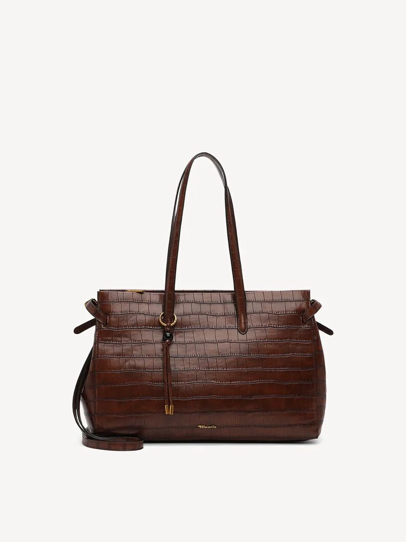 TAMARIS ΓΥΝΑΙΚΕΙΑ ΤΣΑΝΤΑ ΩΜΟΥ/SHOPPER ΚΡΟΚΟ ΚΑΦΕ-34856 - Image 3