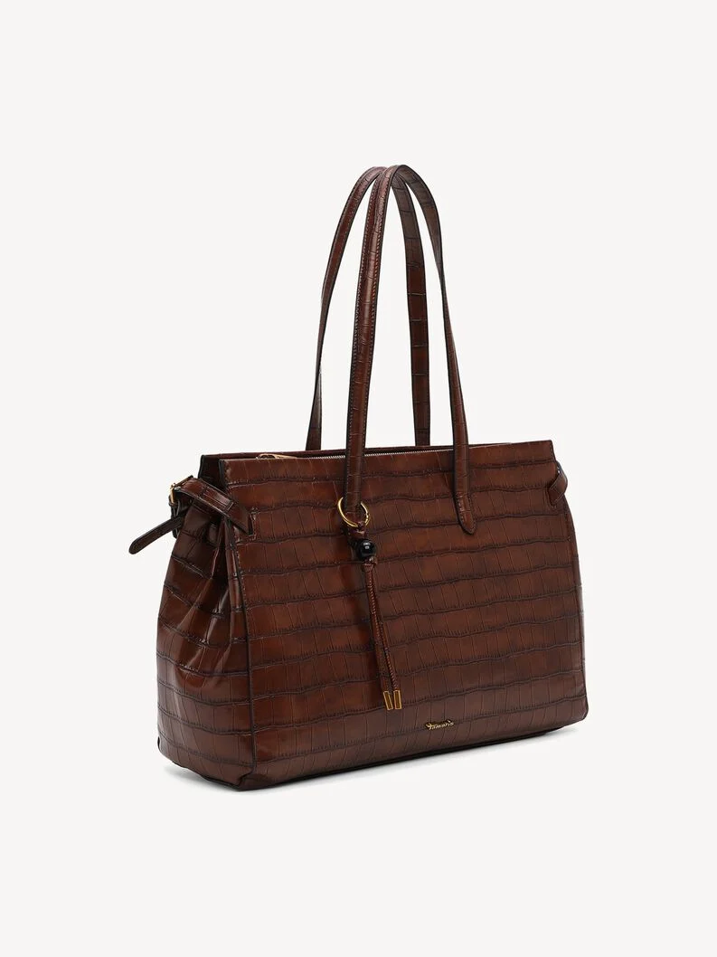 TAMARIS ΓΥΝΑΙΚΕΙΑ ΤΣΑΝΤΑ ΩΜΟΥ/SHOPPER ΚΡΟΚΟ ΚΑΦΕ-34856 - Image 4