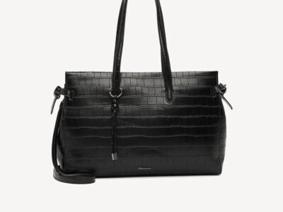 TAMARIS ΓΥΝΑΙΚΕΙΑ ΤΣΑΝΤΑ ΩΜΟΥ/SHOPPER ΚΡΟΚΟ ΜΑΥΡΟ-34856